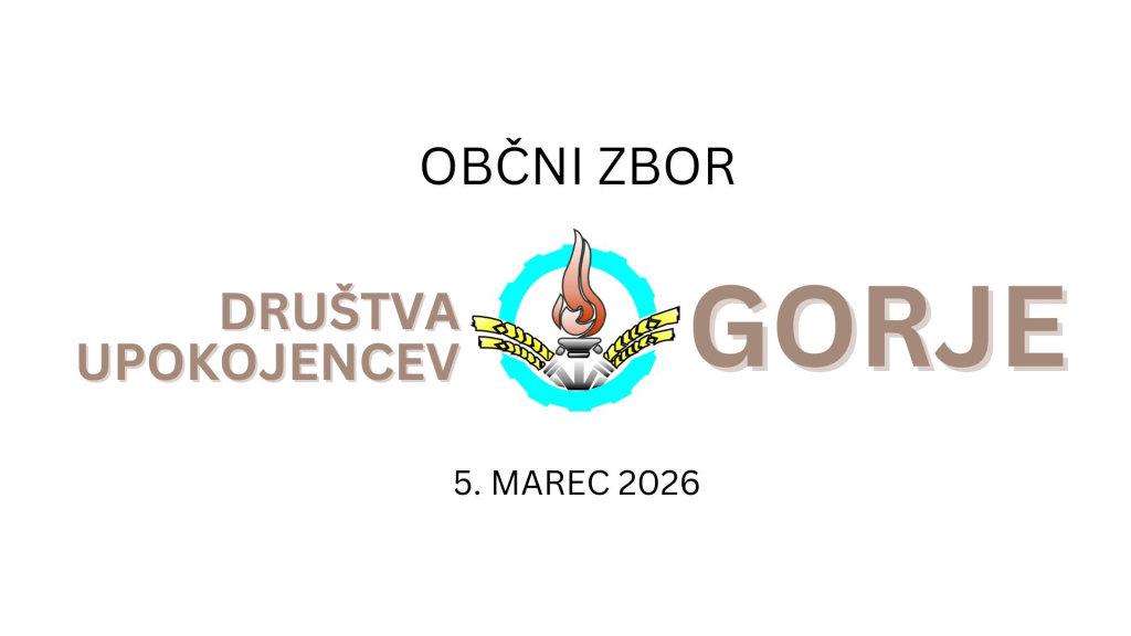 Vabimo vas na letni občni zbor, ki bo v petek, 15. marca 2024
ob 16. uri v Gorjanskem domu.